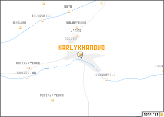 map of Karlykhanovo