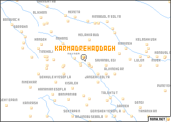 map of Karmadreh Āq Dāgh