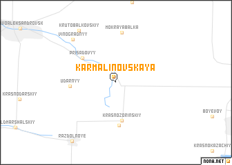 map of Karmalinovskaya