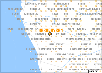 map of Karm Bayram