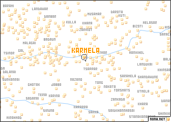 map of Kār Mela