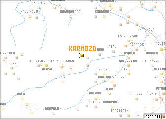 map of Kārmozd