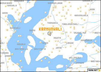 map of Karmūnwāli