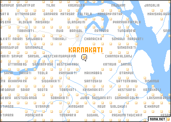 map of Karnākāti