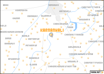 map of Karnānwāli