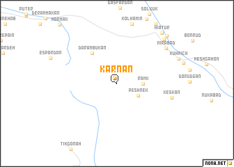 map of Karnān