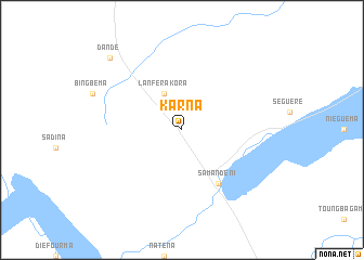 map of Karna