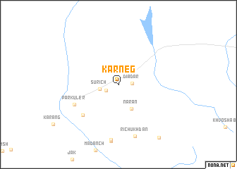 map of Karneg