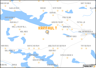 map of Kärnhult