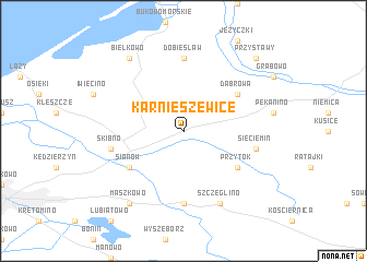 map of Karnieszewice
