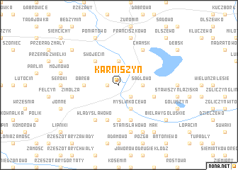 map of Karniszyn
