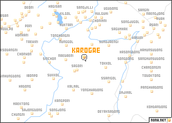 map of Karogae