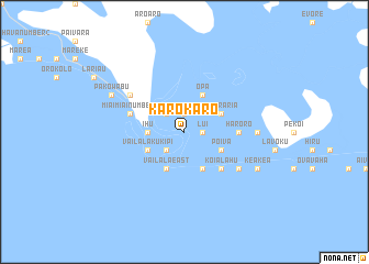 map of Karokaro