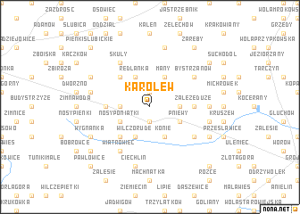 map of Karolew