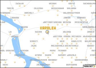 map of Karolew