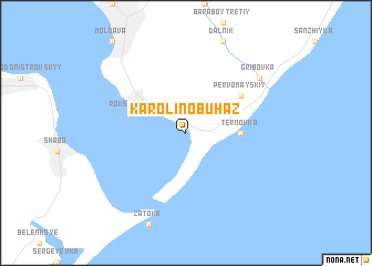 map of Karolino-Buhaz