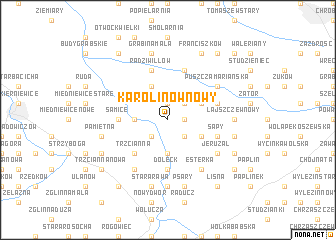 map of Karolinów Nowy