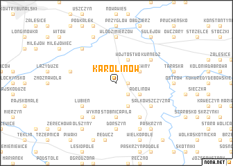map of Karolinów