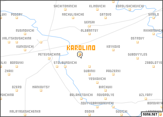 map of Karolino