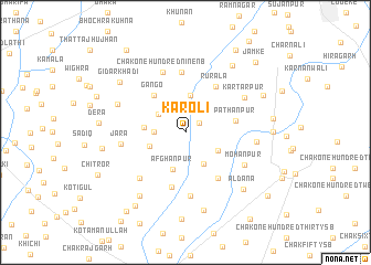 map of Karoli