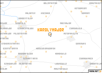 map of Károlymajor