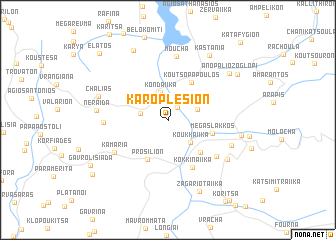 map of Karoplésion