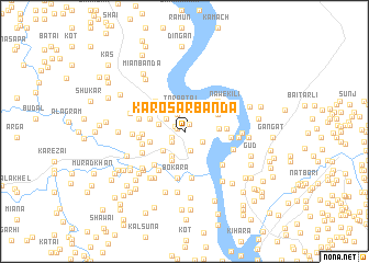 map of Karosar Bānda