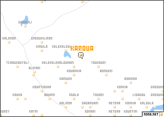 map of Karoua