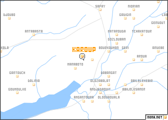 map of Karoup