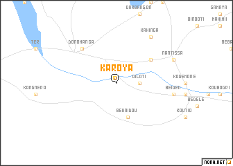 map of Karoya