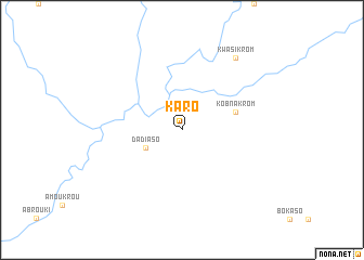 map of Karo