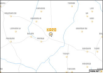 map of Karo