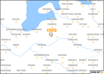 map of Karo