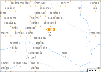 map of Karo