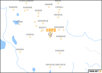 map of Karo