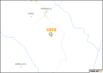 map of Karo