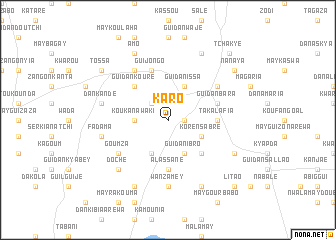 map of Karo