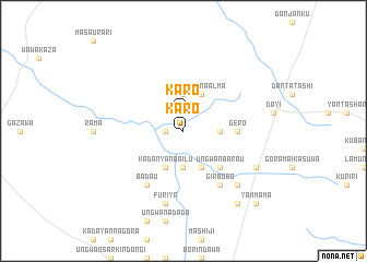 map of Karo