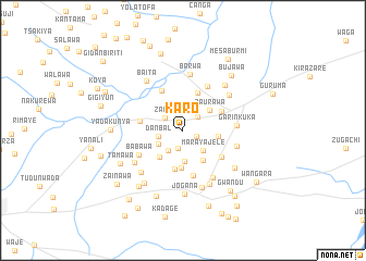 map of Karo