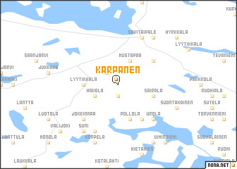 map of Kärpänen