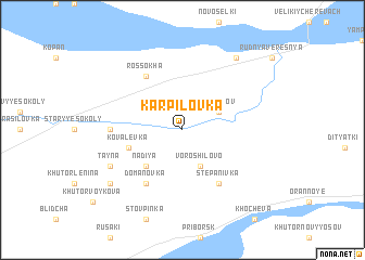 map of Karpilovka