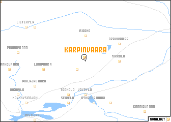 map of Karpinvaara