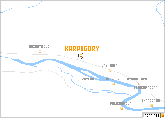 map of Karpogory