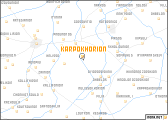 map of Karpokhórion