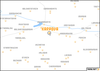 map of (( Karpova ))