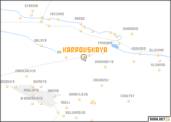 map of Karpovskaya