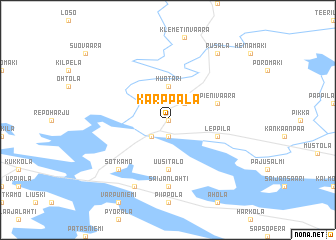 map of Karppala