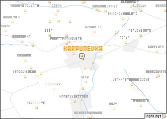 map of Karpunëvka