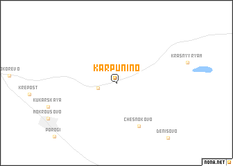map of Karpunino