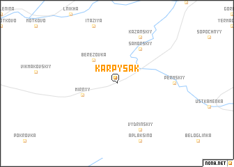 map of Karpysak